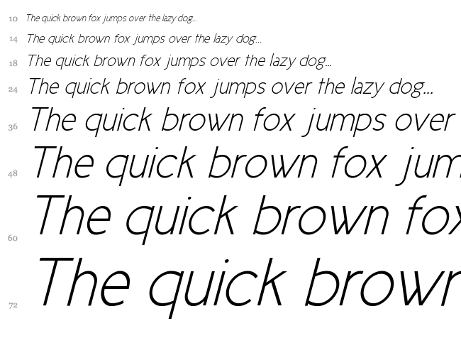 New Cicle font waterfall